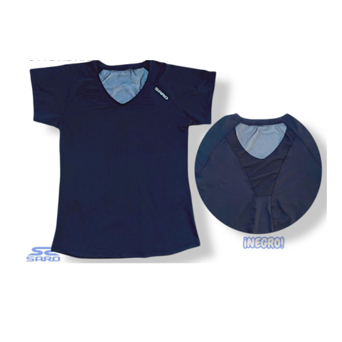 Remera negra transparencia